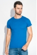 Футболка мужская однотонная 201F012-1 синий Футболка мужская однотонная 201F012-1 синий