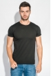Футболка мужская однотонная 201F012-1 черный Футболка мужская однотонная 201F012-1 черный