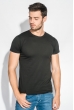 Футболка мужская однотонная 201F012-1 черный Футболка мужская однотонная 201F012-1 черный