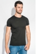 Футболка мужская однотонная 201F012-1 черный Футболка мужская однотонная 201F012-1 черный