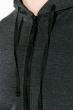 Костюм спортивный мужской, однотонный с капюшоном 103P001 серый