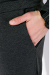 Костюм спортивный мужской, однотонный с капюшоном 103P001 серый