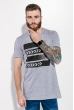 Футболка мужская с принтом 515F010 серый