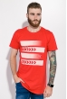 Футболка мужская с принтом 515F010 красный