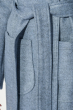 Пальто женское прямой покрой 64PD190 серо-голубой