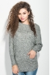 Джемпер женский реглан 64PD159 серый меланж