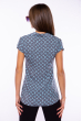 Легкая женская рубашка на пуговицах 118P162-2 серо-голубой