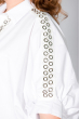Рубашка-туника с люверсами 120PRU024 белый