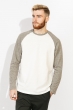 Свитер мужской в два цвета 713K011 молочно-серый
