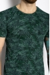Футболка с принтом 627F006 зеленый