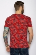 Футболка с принтом 627F006 красный
