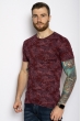 Футболка с принтом 627F006 бордовый