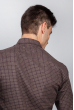 Рубашка темные цвета 371F004 коричнево-бежевый