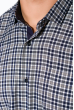 Рубашка с классическим воротником 129P021 сине-оливковый