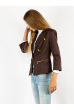 Пиджак женский 257P030 коричневый