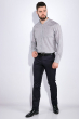 Рубашка мужская, однотонная 511F009-1 серый