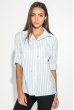 Рубашка женская праздничная 51P003 бело-голубой