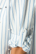 Рубашка женская праздничная 51P003 бело-голубой