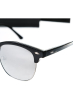 Очки солнцезащитные зеркальные 46P003 серебристо-черный