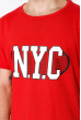 Хлопковая мужская футболка 134P015 красный