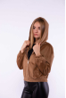 Куртка из вельвета 153P013-1 светло-коричневый