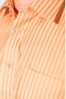 Рубашка мужская полоска принт  50PD873-19 оранжевая полоска