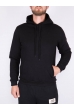 Худи мужское черное 226P102 на флисе черный