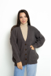 Кардиган женский повседневный 777A032 темно-серый Кардиган женский повседневный 777A032 темно-серый