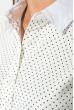 Рубашка женская в горошек 270V002-3 молочно-черный