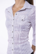 Рубашка женская 118P375-1 бело-серый