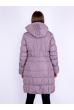 Женское пальто-пуховик пудровое 11P1161 пудровый