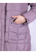 Женское пальто-пуховик пудровое 11P1161 пудровый