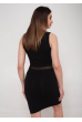 Платье женское спорт 199P86420 черно-белый