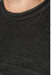 Свитер мужской в фактурную полоску 498F002 темно-серый