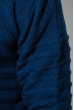 Свитер мужской в фактурную полоску 498F002 темно-синий