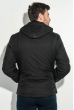Куртка мужская с капюшоном, демисезонная 57P001 черный
