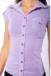Рубашка женская 118P363 фиолетово-белый
