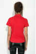 Рубашка  женская, однотонная, короткий рукав 81P0008 красный