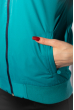 Куртка женская 146P2325-1 на флисе бирюзовый