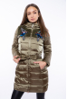 Куртка женская с пайетками 120PSKL6721 хаки