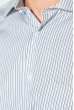 Рубашка мужская в двухцветную полоску 50PD44002 серо-белый
