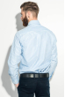 Рубашка мужская в двухцветную полоску 50PD44002 бело-голубой