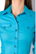 Рубашка женская с длинным рукавом 118P082 голубой