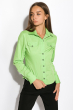 Рубашка женская с длинным рукавом 118P082 салатовый