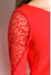 Платье с кружевом 136P691 красный Платье с кружевом 136P691 красный