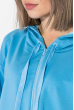 Толстовка (батал) женская, с капюшоном 82PD373 голубой