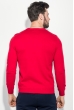 Джемпер мужской с крупным принтом 192V001 красный