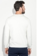 Джемпер мужской с крупным принтом 192V001 молочный