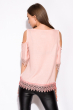 Блуза женская с открытыми плечами 147P001-1 пудрово-розовый