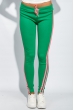 Брюки женские с лампасами 424F001 зелено-розовый